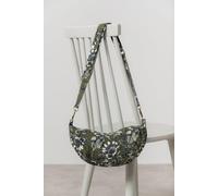 Harvest Print Soft Textured 30cm x 17cm Jumbo Cord Crossbody Bag Lily & Me Green One Size