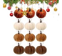 Harvest Pumpkin Ornament | Thanksgiving Mini Pumpkin Tree Pendants, Vibrant Decoration Festival Prop for Dormitory Mantelpiece Bedroom Fence Bookshelf