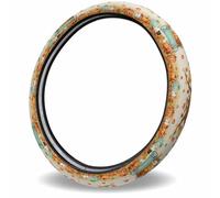 Harvest Pumpkin Sunflower Leaves Wood Grain Steering Wheeles Cover Decorative Steering Wheel Cover Elastic Car Interior Covers For All Seasons Sedan Women 38Cm