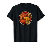Harvest Pumpkins and Autumn Leaves, Cute Fall T-Shirt