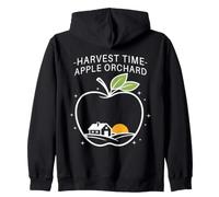 Harvest Time Apple Orchard Apple Picking Day Apple Squad Zip Hoodie