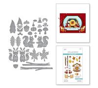 Harvest Time Etched Dies from The Cuckoo Cottage Collection