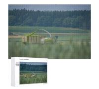 Harvester Doing Its Thing: Year-End Present, 1000 PCS Adult Tabletop Puzzle; for Shared Table Time