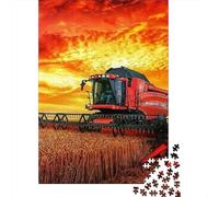 Harvesting Machine1000 Piece Premium Cardboard Harvester Jigsaw Puzzle Adults Teens Brain Training Puzzle Fun Home Activity Stress Relief Gift 52x38cm/1000pcs