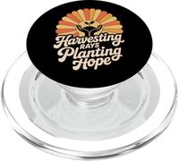 Harvesting Rays Planting Hope Funny Solar Gardener PopSockets PopGrip for MagSafe