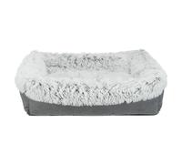 Harvey Bed, Square, 60 ? 50 cm,Grey and White-Black