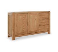 Harvey Large Oak Sideboard - Fully Assembled By Roseland Furniture