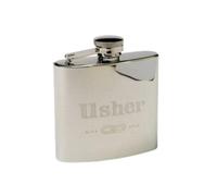 Harvey Makin 4Oz Stainless Steel Hip Flask - Wedding Party (Usher)