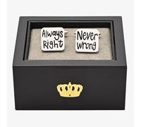 Harvey Makin Always Right Never Wrong Cufflinks HM2385