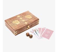 Harvey Makin Cards & Dice Wooden Games Set Gift HM1992