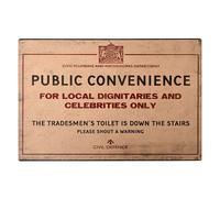 Harvey Makin Civil Defence Public Convenience Wall Plaque Harvey Makin Multicolor