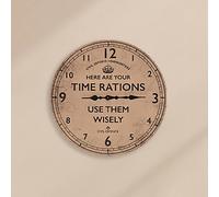 Harvey Makin Civil Defence Wall Clock 30cm in Brown Harvey Makin Brown