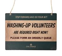 Harvey Makin Civil Defence Washing Up Wall Plaque Harvey Makin Multicolor