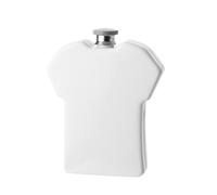 Harvey Makin Classic Hip Flask 5.5oz White - Football Shirt Harvey Makin White