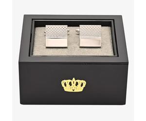 Harvey Makin Criss Cross Square Cufflinks HM2384