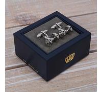 Harvey Makin Cufflinks - Dumbbell Gold