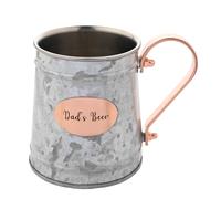 Harvey Makin 'Dad's Beer' Moscow Mule Mug in Silver Harvey Makin Silver