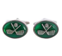 Harvey Makin Green Golf Club Cufflinks Cuff Links New