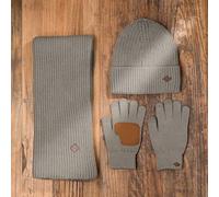 Harvey Makin Layers Hat, Gloves & Scarf Gift Set - Grey Harvey Makin Grey One Size