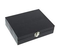 Harvey Makin Lizard Skin Finish Cufflink Box Holds 12 Cufflinks
