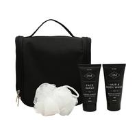 Harvey Makin Mens Gym Wash Bag Set In Black Black One Size