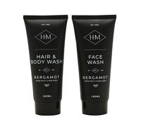 Harvey Makin Men's Mens Wash Duo Gift Set in Black Harvey Makin Black
