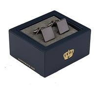 Harvey Makin Nickel Plated Personalisable Cufflinks