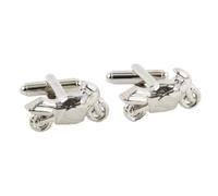 Harvey Makin Pair of Cufflinks - Motor Bikes - Chrome
