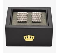 Harvey Makin Silver Chain Square Cufflinks HM2381