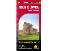 HARVEY Maps Crieff & Comrie, Doune, Dunblane Superwalker Map -