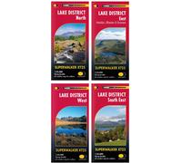 HARVEY Maps Lake District Superwalker Map Set -