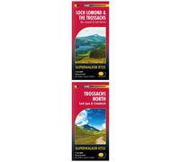 HARVEY Maps Loch Lomond & the Trossachs Superwalker Map Set -