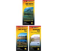 HARVEY Maps National 3 Peaks Challenge Ultramap Set -