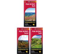 HARVEY Maps Peak District Superwalker Map Set -