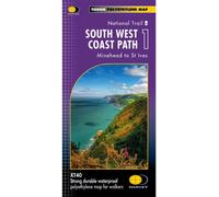 HARVEY Maps South West Coast Path 1 Trail Map -