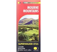 Harvey Maps Superwalker Xt Map - Mourne Mountains Northern Ireland