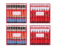 Harvey & Mason 32 Saucer Mini Christmas Crackers Afternoon Tea Breakfast Xmas Table Deco