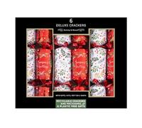 Harvey & Mason 6 Mini Floral Wreath 8.5" Christmas Crackers