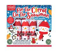 Harvey & Mason 6 Pin The Carrot On The Snowman Crackers Red And White Xmas Game For The Family Fun
