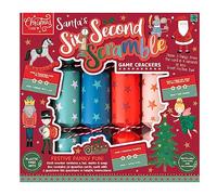 Harvey & Mason 6 Six Second Scramble Christmas Crackers - Novelty Family Kids Game, Xmas Dinner Party Celebration