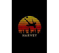 Harvey Name Gift Personalized Football Notebook Planner, Checklist Journal for Soccer Sport Lovers: 5.24 x 22.86 cm, A Blank, Bill, Over 110 Pages, Gym, Mom, To-Do List, Planner, A5, 6x9 inch