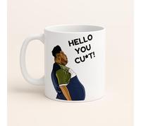Harvey Price Hello You C*nt Funny Viral Meme Mug - Harvey Price Viral TikTok Meme Coffee Cup - Novelty Quote Gift for Him or Her (White, 11oz)