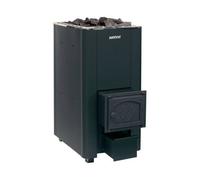 Harvia Wk50Sl Wood Burning Heavy-Duty Sauna Heater, Black Graphite Finish, 20-50 M3 Sauna Capacity, 120 Kg Stone Capacity