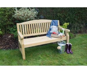 Harvington 5ft Garden Bench - Treated Timber - Forest Garden