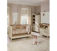 Harwell 3 Piece Cotbed Range with Dresser Changer & Wardrobe - Cashmere Cashmere