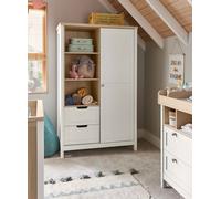 Harwell Wardrobe - White White/Natural