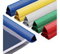 HARY 15PCS A4 Document Slide Binders a4 Plastic Sliding Bar Binders | 1cm Plastic Spine Binding Bars for A4 Presentation Folders & Document Classification, Office/School Report Covers