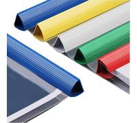 HARY 15PCS Slide Binders A4-1cm Plastic Spine Binding Bars for A4 Presentation Folders & Document Classification, Office/School Report Covers (Solid Colors)