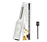 HARY 1PCS Lemon Zester Grater Professional Zester Grater Tool, Sharp Stainless Steel Blade Cheese Grater for Parmesan Lemon Citrus Ginger Chocolate Nutmeg, Includes Cleaning Brush