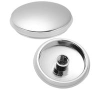 HARY 2-Pack Push Button Basin Waste - 37mm for 36-37mm Click Clack Sink Plug Replacement for Bathroom & Kitchen - Durable Brass Pop-Up Drain Stopper with M8 Thread